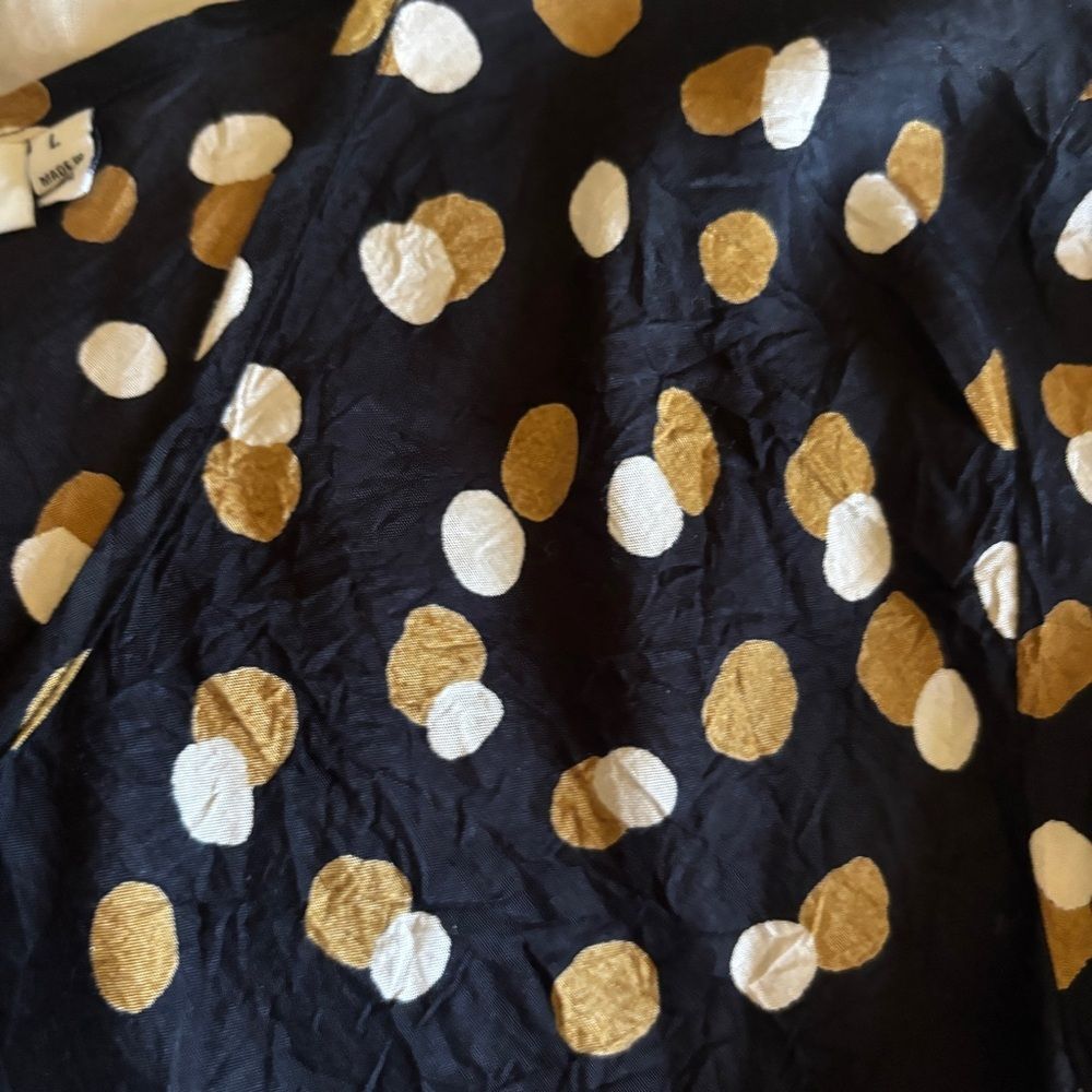 Masai Copenhagen Kala Ginger Spot Print Blouse | Viscose | Large - Picture 6 of 11